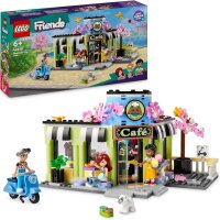 LEGO Friends Heartlake City Café, Kinderspielzeug, Spielzeug-Bäckerei, Geschenkidee für Mädchen und Jungen ab 6 Jahren, Set mit 3 Spielfiguren und Hundefigur 42618