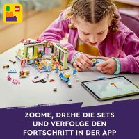 LEGO Friends Heartlake City Café, Kinderspielzeug, Spielzeug-Bäckerei, Geschenkidee für Mädchen und Jungen ab 6 Jahren, Set mit 3 Spielfiguren und Hundefigur 42618