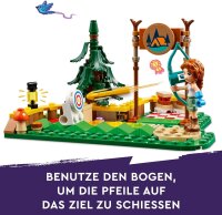 LEGO Friends Bogenschießen im Abenteuercamp, Bauspielzeug für Kinder mit Pfeil und Bogen, 2 Spielfiguren und einem Waschbären, für Mädchen und Jungen ab 6 Jahren 42622