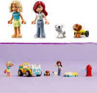 LEGO Friends Mobiler Hundesalon, Fahrzeug-Spielset mit Tieren für Rollenspiele, Kinderspielzeug mit 2 Spielfiguren und 2 Hunden für Mädchen und Jungen ab 4 Jahren, Hundepflegeset 42635