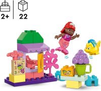 LEGO DUPLO, Disney Arielles und Fabius Café-Kiosk, Kleine Meerjungfrau Spielzeug, Lernspielzeug mit Obst und Speisen für Vorschulkinder ab 2 Jahren, Spielzeug-Café 10420