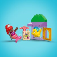 LEGO DUPLO, Disney Arielles und Fabius Café-Kiosk, Kleine Meerjungfrau Spielzeug, Lernspielzeug mit Obst und Speisen für Vorschulkinder ab 2 Jahren, Spielzeug-Café 10420