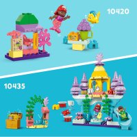 LEGO DUPLO, Disney Arielles und Fabius Café-Kiosk, Kleine Meerjungfrau Spielzeug, Lernspielzeug mit Obst und Speisen für Vorschulkinder ab 2 Jahren, Spielzeug-Café 10420