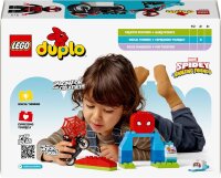 LEGO DUPLO Marvel Spins Motorrad-Abenteuer, Fantasy-Spielset zur TV-Serie Spidey und seine Super-Freunde, Lernspielzeug zum Bauen und Umbauen für Kleinkinder ab 2 Jahren 10424