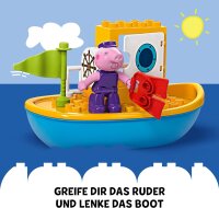 LEGO DUPLO Peppa Wutz Bootsausflug: Spielset mit...