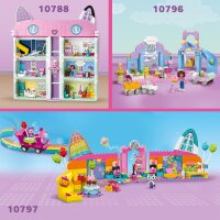 LEGO 4+ Gabbys Puppenhaus Gabbys Kätzchen Öhrchen, Set mit Tieren für Rollenspiele, Kinderspielzeug mit Rutsche und Figuren, Geschenk für Mädchen und Jungen, Spielzeug für kreatives Spielen 10796