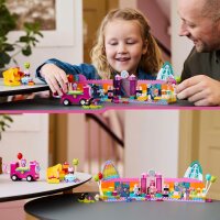 LEGO 4+ Gabbys Puppenhaus Gabbys Partyraum, Disco-Spielset mit Rutsche und Tierfiguren für kreative Rollenspiele, Geschenk für Mädchen und Jungen ab 4 Jahren 10797