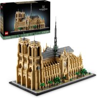 LEGO Architecture Notre-Dame de Paris, Sammlerstück für Erwachsene, Souvenir aus Frankreich, Geschenk für Globetrotter und alle Geschichts- und Kunstbegeisterten, architektonische Modellbausätze 21061