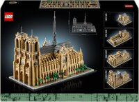 LEGO Architecture Notre-Dame de Paris, Sammlerstück für Erwachsene, Souvenir aus Frankreich, Geschenk für Globetrotter und alle Geschichts- und Kunstbegeisterten, architektonische Modellbausätze 21061