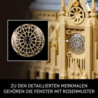 LEGO Architecture Notre-Dame de Paris, Sammlerstück für Erwachsene, Souvenir aus Frankreich, Geschenk für Globetrotter und alle Geschichts- und Kunstbegeisterten, architektonische Modellbausätze 21061