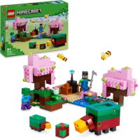 LEGO Minecraft Der Kirschblütengarten, Spielzeug-Garten zum Erkunden mit Sunny, Schnüffler, Zombie und Bienen, Geschenk für Gamer, für Jungen und Mädchen ab 8 Jahren 21260