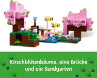 LEGO Minecraft Der Kirschblütengarten, Spielzeug-Garten zum Erkunden mit Sunny, Schnüffler, Zombie und Bienen, Geschenk für Gamer, für Jungen und Mädchen ab 8 Jahren 21260