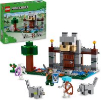 LEGO Minecraft Die Wolfsfestung, Action-Spielset mit...