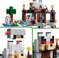 LEGO Minecraft Die Wolfsfestung, Action-Spielset mit Skeletten und Festung zum Erkunden, Geschenk für Gamer, Jungen und Mädchen ab 8 Jahren, Bauspielzeug für Actionabenteuer 21261