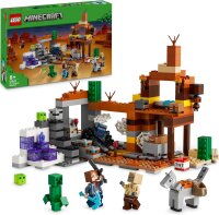 LEGO Minecraft Die Mine in den Badlands, Bergbau-Spielzeug zum Videospiel, Set für Jungen und Mädchen ab 8 Jahren, Bauspaß Steinen, Abenteuerset, Geburtstagsgeschenk 21263