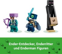 LEGO Minecraft Der Enderdrache und das Endschiff, Action-Spielzeug und Entdeckerset, Bauset zum Videospiel, Abenteuer-Spielset, Geschenk für Jungen und Mädchen ab 8 Jahren 21264