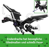 LEGO Minecraft Der Enderdrache und das Endschiff, Action-Spielzeug und Entdeckerset, Bauset zum Videospiel, Abenteuer-Spielset, Geschenk für Jungen und Mädchen ab 8 Jahren 21264