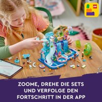 LEGO Friends Heartlake City Wasserpark, Outdoor-Spielset für Mädchen und Jungen ab 8 Jahren, kreatives Spielerlebnis mit 3 Spielfiguren, Mikro-Spielfigur, 3 Rutschen und Whirlpool 42630