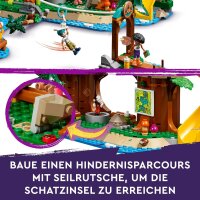 LEGO Friends Baumhaus im Abenteuercamp, Spielset für Mädchen und Jungen ab 8 Jahren mit 5 Spielfiguren und 5 Tieren, Geschenkidee für kreatives Spielen, Sportspielzeug 42631