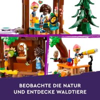 LEGO Friends Baumhaus im Abenteuercamp, Spielset für Mädchen und Jungen ab 8 Jahren mit 5 Spielfiguren und 5 Tieren, Geschenkidee für kreatives Spielen, Sportspielzeug 42631