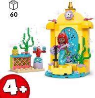 LEGO | Disney Princess Arielles Musikbühne, Bauspielzeug für Kinder mit 2 Figuren, Geschenkidee für Mädchen und Jungen ab 4 Jahren sowie für Fans der TV-Serie, Kinderspielzeug 43235