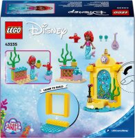 LEGO | Disney Princess Arielles Musikbühne, Bauspielzeug für Kinder mit 2 Figuren, Geschenkidee für Mädchen und Jungen ab 4 Jahren sowie für Fans der TV-Serie, Kinderspielzeug 43235