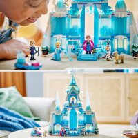 LEGO | Disney Frozen Elsas Winterpalast, Bau- und Spielset für Kinder mit Modell-Palast und Minifiguren ELSA und Anna, Geschenk für Mädchen, Jungen und Filmfans ab 6 Jahren 43244