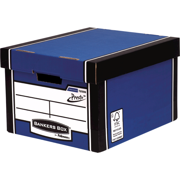 Fellowes Standard Archivbox Bankers Box® Premium, 340 x 257 x 400 mm, blau 10 Stück