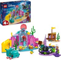 LEGO | Disney Princess Arielles Kristallhöhle, Fantasy-Spielzeug für Kinder mit Meerjungfrau-Figur, Schiffswrack und Fischen, Geschenk für Mädchen und Jungen ab 4 Jahren 43254