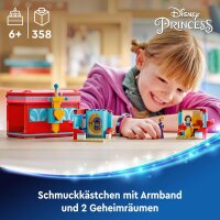 LEGO | Disney Schneewittchens Schmuckkassette, Bauspielzeug für Kinder mit Schneewittchen, der bösen Königin und Armband, Geschenk für Mädchen und Jungen ab 6 Jahren 43276