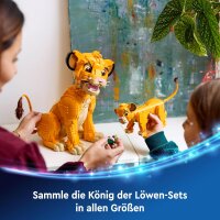 LEGO | Disney Simba, das Löwenjunge des Königs, Bauspielzeug für Kinder, Fantasy-Spielset mit Löwenfigur, coole Geschenkidee für Mädchen und Jungen ab 6 Jahren, Kinderspielzeug 43243