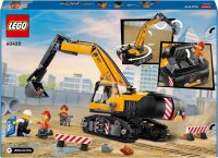 LEGO City Raupenbagger, Spielzeugbagger für Kinder ab 8 Jahren, Bauspielzeug mit Bagger-Modell, baubarer LKW mit Zubehör und 3 Minifiguren 60420