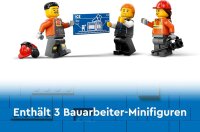 LEGO City Raupenbagger, Spielzeugbagger für Kinder ab 8 Jahren, Bauspielzeug mit Bagger-Modell, baubarer LKW mit Zubehör und 3 Minifiguren 60420