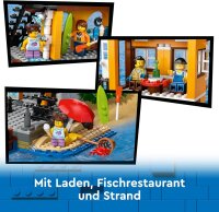 LEGO City Hafen mit Frachtschiff, Bauspielzeug für Jungen und Mädchen ab 8 Jahren, Geschenkidee für Kinder, Containerkran, Schiff-Spielzeug und 8 Minifiguren 60422