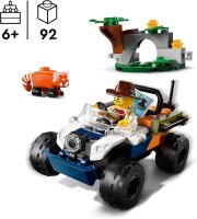 LEGO City Dschungelforscher-Quad, Dschungel-Spielzeug für Jungen und Mädchen ab 6 Jahren, Geschenkideen für Kinder, Quad mit Abenteurer-Minifigur und Tierfigur 60424