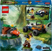 LEGO City Dschungelforscher-Quad, Dschungel-Spielzeug für Jungen und Mädchen ab 6 Jahren, Geschenkideen für Kinder, Quad mit Abenteurer-Minifigur und Tierfigur 60424