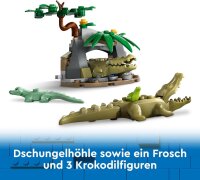 LEGO City Dschungelforscher-Wasserflugzeug, Spielzeug für Kinder, Dschungel-Spielzeug mit Minifiguren, Entdecker-Spielzeug für Mädchen und Jungen ab 6 Jahren 60425