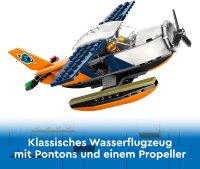 LEGO City Dschungelforscher-Wasserflugzeug, Spielzeug für Kinder, Dschungel-Spielzeug mit Minifiguren, Entdecker-Spielzeug für Mädchen und Jungen ab 6 Jahren 60425