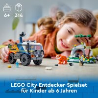 LEGO City Dschungelforscher-Truck, Bau- und Spielset für Kinder ab 6 Jahren, cooles Geburtstagsgeschenk, LKW-Spielzeug, mit 3 Abenteurer-Minifiguren und Tiger 60426