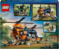 LEGO City Dschungelforscher-Hubschrauber, Abenteuer-Spielset für Kinder ab 8 Jahren, Weihnachts- oder Geburtstagsgeschenk für Kinder, 5 Minifiguren und 3 Gorillas 60437