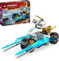 LEGO NINJAGO Zanes Eismotorrad, Ninja-Spielset mit 1 Minifigur, Action-Spielzeug, baubares kleines Fahrzeug für Kinder, Geschenk für Jungen und Mädchen ab 7 Jahren 71816