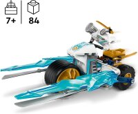 LEGO NINJAGO Zanes Eismotorrad, Ninja-Spielset mit 1 Minifigur, Action-Spielzeug, baubares kleines Fahrzeug für Kinder, Geschenk für Jungen und Mädchen ab 7 Jahren 71816