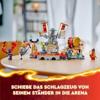 LEGO NINJAGO Turnier-Arena Abenteuer-Spielzeug für Kinder, Ninja-Spielset mit 6 Minifiguren, sammelbares Bauset, Geburtstagsgeschenk für Jungen und Mädchen ab 7 Jahren 71818