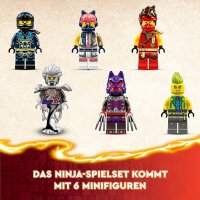 LEGO NINJAGO Turnier-Arena Abenteuer-Spielzeug für Kinder, Ninja-Spielset mit 6 Minifiguren, sammelbares Bauset, Geburtstagsgeschenk für Jungen und Mädchen ab 7 Jahren 71818