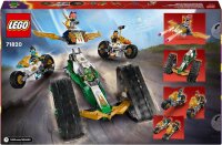 LEGO NINJAGO Kombi-Raupe des Ninja-Teams, 4-in-1-Set mit Gleiter, Rennauto und 2 Motorrädern und 6 Minifiguren, Geschenk für Jungen und Mädchen, Ninja-Spielzeug 71820