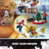 LEGO 76267 Marvel Avengers Adventskalender, Weihnachtskalender mit 24 Geschenken inkl. Captain America, Spider-Man, Iron Man und weiteren Superhelden-Minifiguren, Weihnachts- und Advents-Geschenk