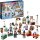 LEGO 76418 Harry Potter Adventskalender, Weihnachtskalender mit 24 Geschenken inkl. 18 Hogsmeade Mini-Modelle und 6 Minifiguren wie Hermine Granger und Draco Malfoy, Spielzeug zu Weihnachten