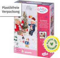 BABY born Adventskalender mit 24 Überraschungen, enthält Kleidung und Accessoires für 43 cm Puppen, 832844 Zapf Creation