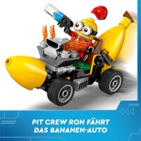 LEGO Ich – Einfach unverbesserlich 4: Minions und das Bananen Auto, Spielset zum Film mit 4 Minifiguren, Kinderspielzeug, Geschenk für Jungen und Mädchen ab 6 Jahren 75580