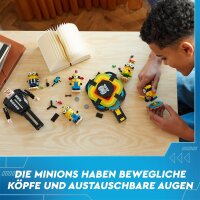 LEGO Ich – Einfach unverbesserlich 4: Gru und die Minions aus LEGO Steinen, mit tanzenden Minions zum Spielen und als Dekoration, Geschenk für Jungen und Mädchen 75582